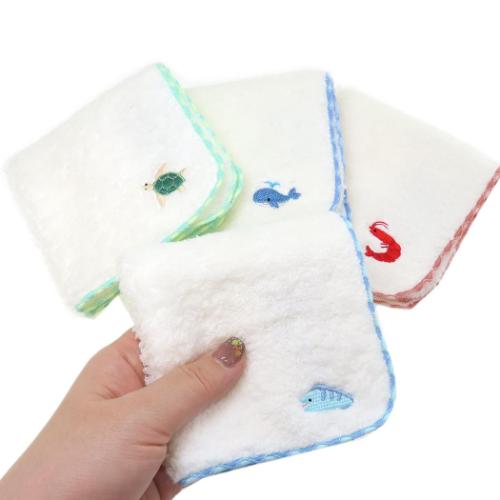 タートン ミニタオル ワンポイント刺繍タオル ナチュラル かわいい グッズ メール便可