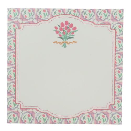 メモ帳 メモパッド スクエア チューリップ おしゃれ グッズ メール便可