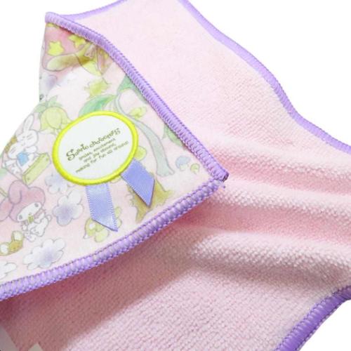 サンリオキャラクターズ ハンドタオル ミニタオル ラッピングパープル サンリオ キャラクター グッズ メール便可