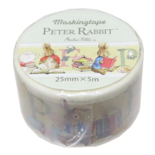 ピーターラビット クラフトテープ マスキングテープ BOOK イエロー 絵本キャラクター グッズ メール便可