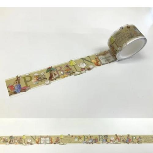 ピーターラビット クラフトテープ マスキングテープ BOOK イエロー 絵本キャラクター グッズ メール便可