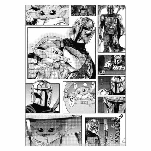 スターウォーズ マンダロリアン クリアフォルダー A4シングルクリアファイル2枚セット STAR WARS キャラクター グッズ メール便可