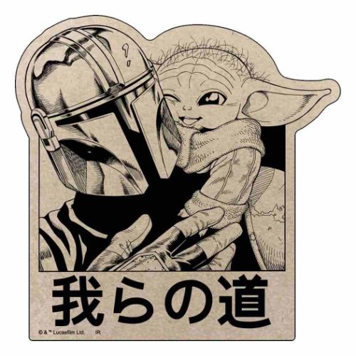 スターウォーズ マンダロリアン ビッグシール クラフトステッカー A STAR WARS キャラクター グッズ メール便可