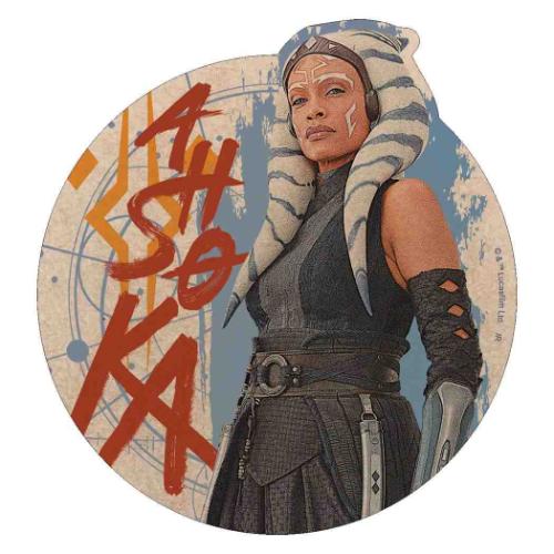 スターウォーズ アソーカ ビッグシール クラフトステッカー A STAR WARS キャラクター グッズ メール便可