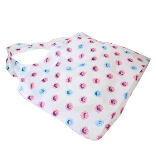 不二家のペコちゃん エコバッグ 折りたたみショッピングバッグ レッド キャラクター グッズ メール便可