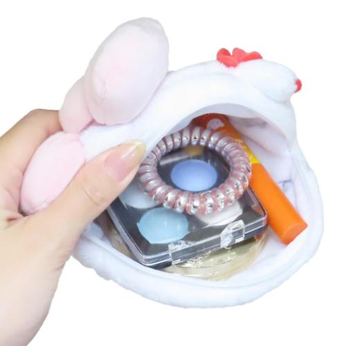 ハローキティ ミニポーチ ぬいぐるみフェイスポーチ KT50th キティの描く未来 サンリオ キャラクター グッズ