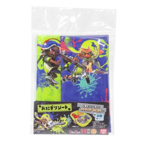 スプラトゥーン ランチグッズ おにぎりシート15枚入り キャラクター グッズ メール便可