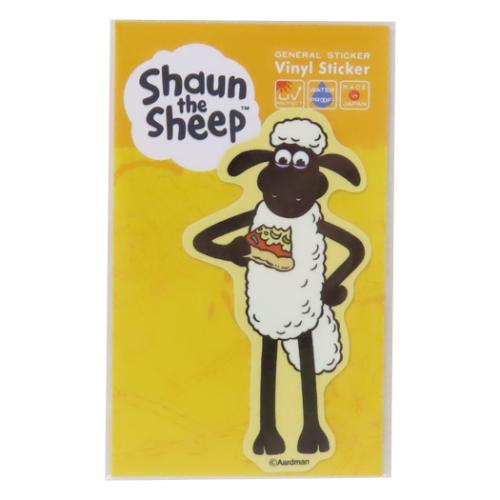 ひつじのショーン ダイカットシール ダイカットミニステッカー ピザ キャラクター グッズ メール便可