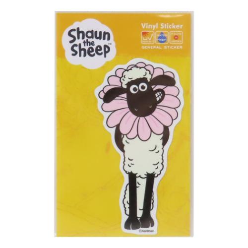 ひつじのショーン ダイカットシール ダイカットステッカー フラワー キャラクター グッズ メール便可