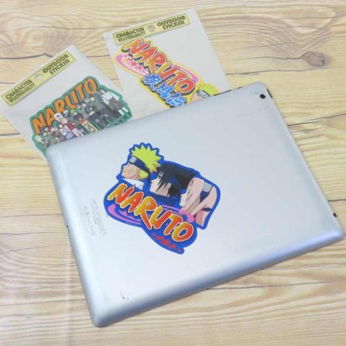 NARUTO疾風伝 シール アウトドアステッカー ロゴフェイス アニメキャラクター グッズ メール便可