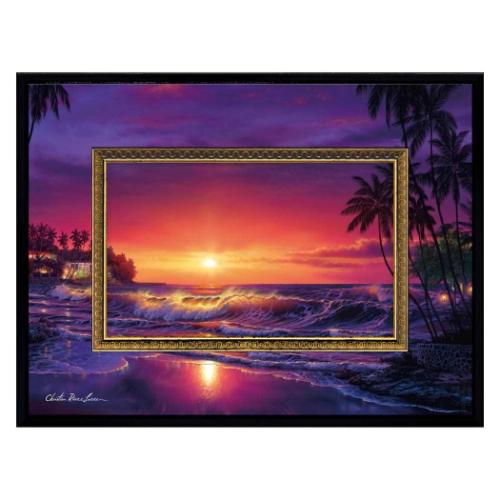 クリスチャン リース ラッセン 風景画 ビッグアート Sサイズ アンバー ドーン マリンアート インテリア 取寄品