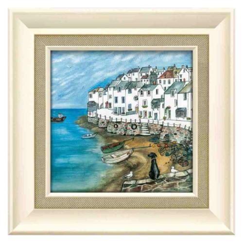 ジョー ラム カフェ インテリア アートフレーム ハーバー ハウンド 絵画 額付きポスター インテリア 取寄品