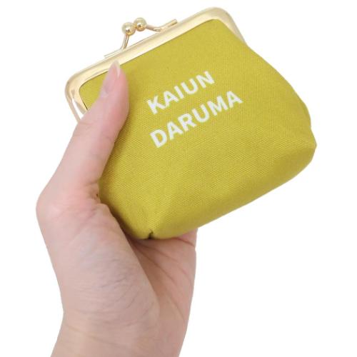 コインケース だるまころん大がま キイロ がま口ポーチ グッズ