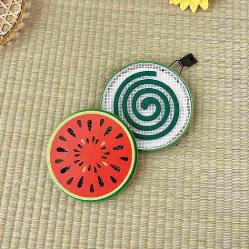 蚊取り線香ホルダー ポータブル蚊遣り スイカ 便利 ギフト グッズ