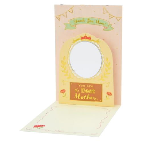 グリーティングカード ハハノヒ JMD 1-4 二つ折りポップアップカード 立体 母の日 お母さんの顔たくさん メール便可