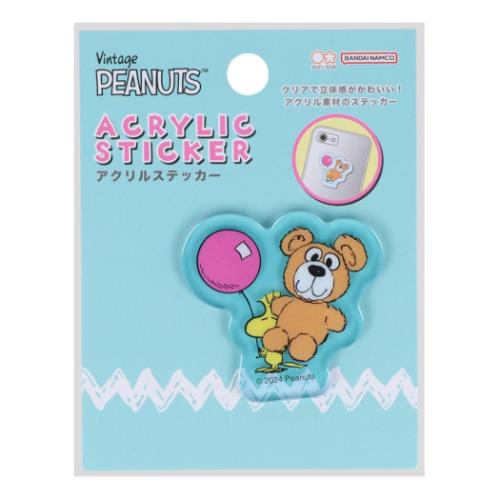スヌーピー ダイカットシール アクリルステッカー 8 ピーナッツ キャラクター グッズ メール便可