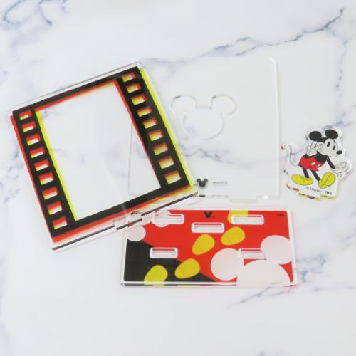 ミッキーマウス アクリルスタンド チェキ収納アクリルスタンド ディズニー キャラクター グッズ メール便可