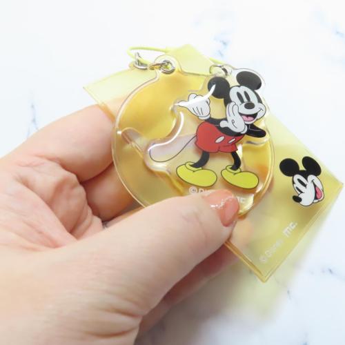 ミッキーマウス カードケース チェキ収納＆バッジホルダー YELLOW ディズニー キャラクター グッズ メール便可