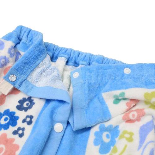 サンハート ラップタオル 100丈マキタオル 100cm丈巻き巻きタオル フルーティーブルー キッズ 大人 グッズ