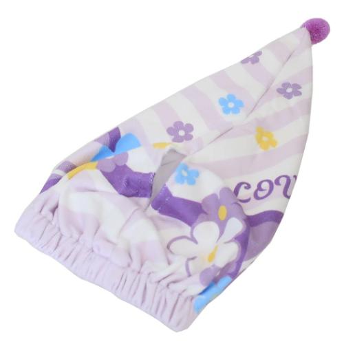 サンハート キャップタオル マイクロキャップタオル パープルグラス お風呂上り 海プール用品 グッズ メール便可