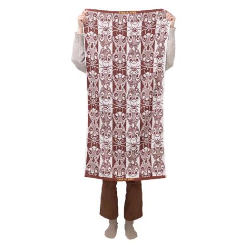 チップ&デール バスタオル ジャガード ビッグタオル チップ&デールフェイス ディズニー キャラクター グッズ