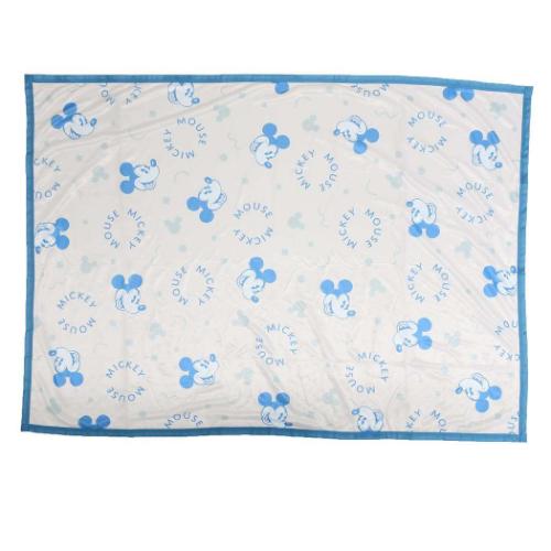 ミッキーマウス 冷感ケット ひんやりハーフブランケット ラウンドロゴ ディズニー キャラクター グッズ