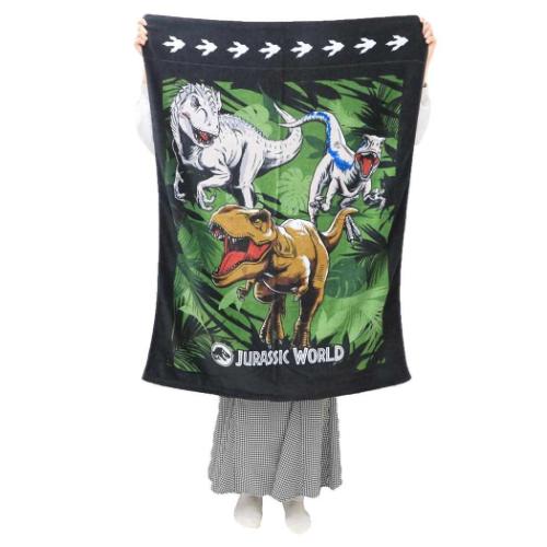ジュラシックワールド キッズタオルケット お昼寝ケット ワイルドジャングル 恐竜 映画キャラクター グッズ