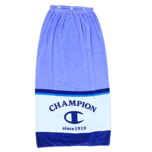 チャンピオン ラップタオル 100丈マキタオル 100cm丈巻き巻きタオル ネオンパープル スポーツブランド キッズ 大人 グッズ