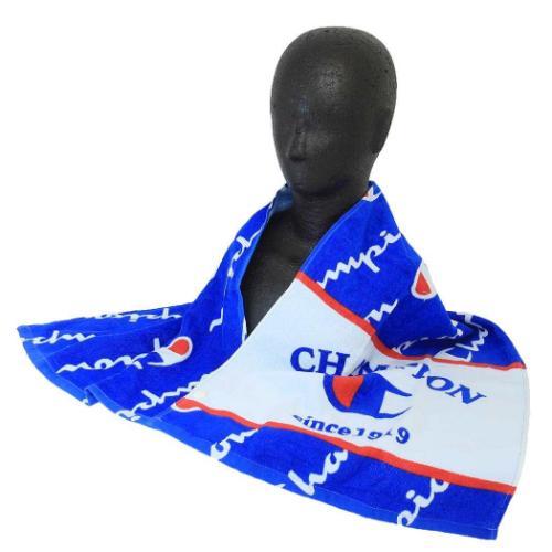 チャンピオン 子供用プールタオル ジュニアバスタオル スポーティーロゴ スポーツブランド 保育園 幼稚園 小学生 グッズ
