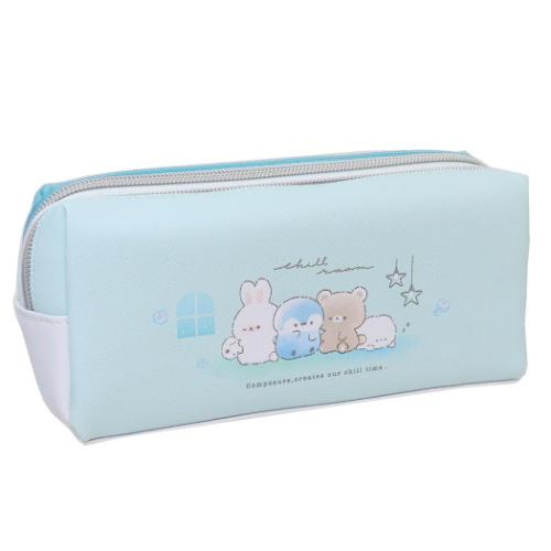 ペンケース 2ポケットBOXペンポーチ フェイバリットチルルーム 筆箱 グッズ