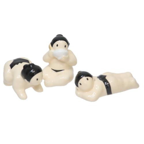 箸置き 相撲の箸置き 3個セット おもしろ雑貨 グッズ