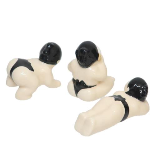 箸置き 相撲の箸置き 3個セット おもしろ雑貨 グッズ