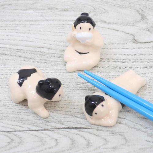 箸置き 相撲の箸置き 3個セット おもしろ雑貨 グッズ