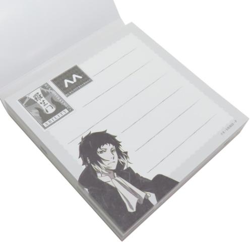 文豪ストレイドッグス メモ帳 スクエアメモ 芥川龍之介 文スト キャラクター グッズ メール便可