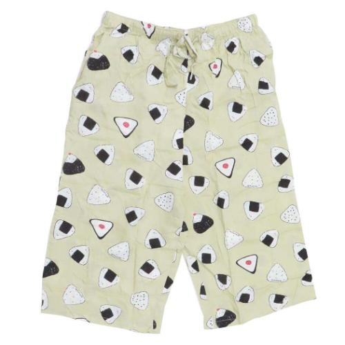 ルームウェア 夏用ひんやりクールステテコ オムスビ ベージュ 熱中症対策 ハーフパンツ ユニセックス 男女兼用 グッズ