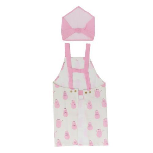 バーバパパ エプロンセット キッズエプロン＆三角巾 Lサイズ BARBAPAPA キャラクター グッズ メール便可