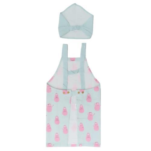 バーバパパ エプロンセット キッズエプロン＆三角巾 Lサイズ BARBAPAPA キャラクター グッズ メール便可