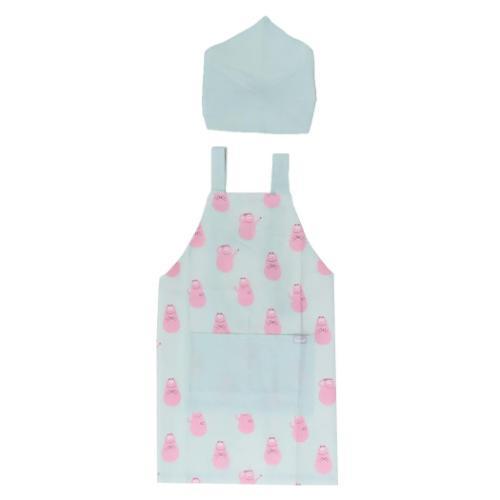 バーバパパ エプロンセット キッズエプロン＆三角巾 Lサイズ BARBAPAPA キャラクター グッズ メール便可