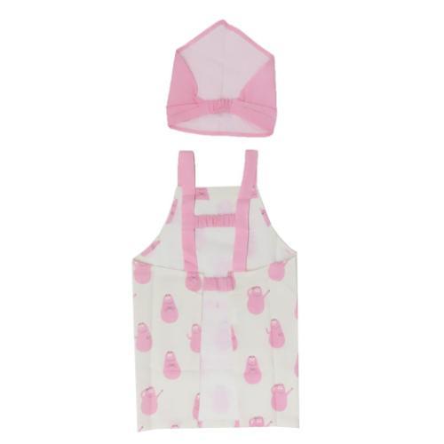 バーバパパ エプロンセット キッズエプロン＆三角巾 Mサイズ BARBAPAPA キャラクター グッズ メール便可