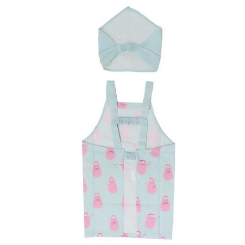 バーバパパ エプロンセット キッズエプロン＆三角巾 Mサイズ BARBAPAPA キャラクター グッズ メール便可