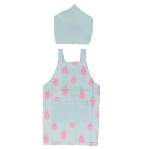 バーバパパ エプロンセット キッズエプロン＆三角巾 Mサイズ BARBAPAPA キャラクター グッズ メール便可
