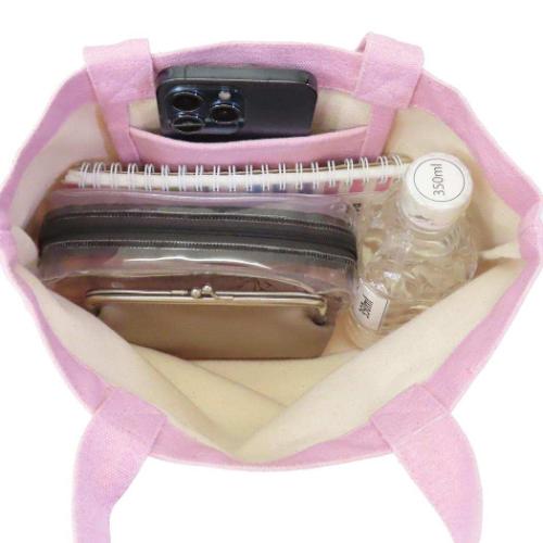 バーバパパ ランチトート ミニトート パパフェイス ピンク BARBAPAPA キャラクター グッズ メール便可