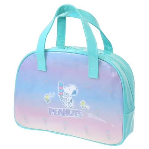 スヌーピー プールバッグ ボストンバッグ ミント ピーナッツ キャラクター グッズ