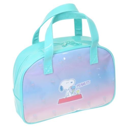 スヌーピー プールバッグ ボストンバッグ ミント ピーナッツ キャラクター グッズ
