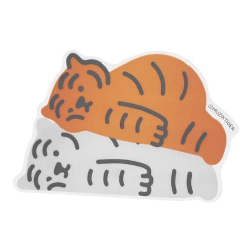MUZIK TIGER ムジークタイガー ダイカットシール 貼ってはがせるステッカー D キャラクター グッズ メール便可