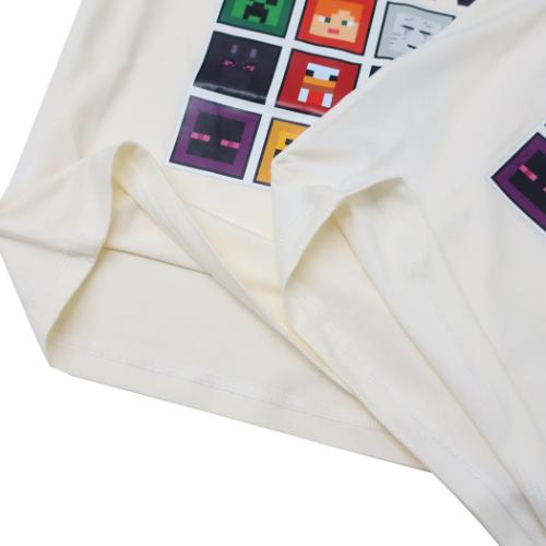 マインクラフト 水着 ラッシュガード 長袖Tシャツ ブラック Minecraft ゲームキャラクター グッズ メール便可