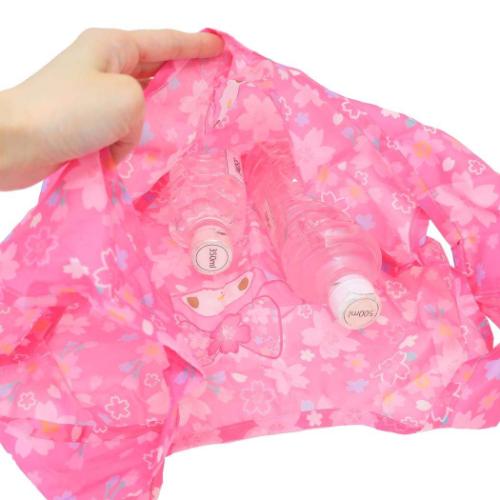 マイメロディ エコバッグ ぬいぐるみエコバッグ 桜着物 サンリオ キャラクター グッズ