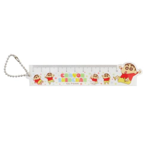 クレヨンしんちゃん 定規 アクリルものさしキーホルダー10cm アニメキャラクター グッズ メール便可