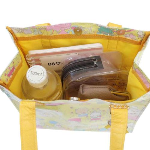 サンリオキャラクターズ トートバッグ プリントトートバッグ ラッピングイエロー サンリオ キャラクター グッズ