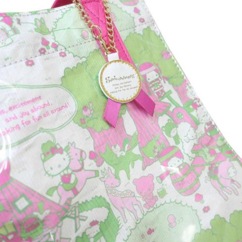 サンリオキャラクターズ トートバッグ プリントトートバッグ ラッピングマゼンタ サンリオ キャラクター グッズ